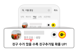 카카오채널 마케팅 타겟 예시 개인/자영업자